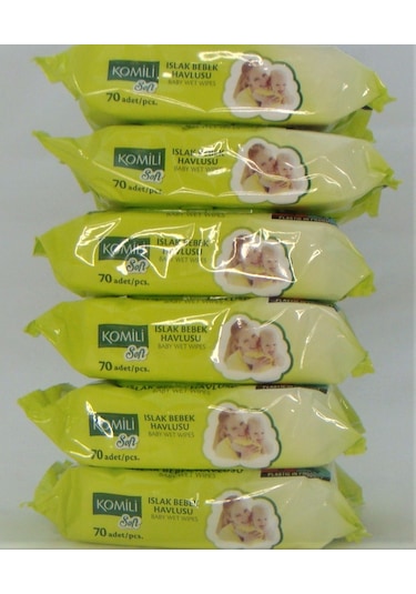 Komili Soft Islak Bebek Havlusu 6 X 70