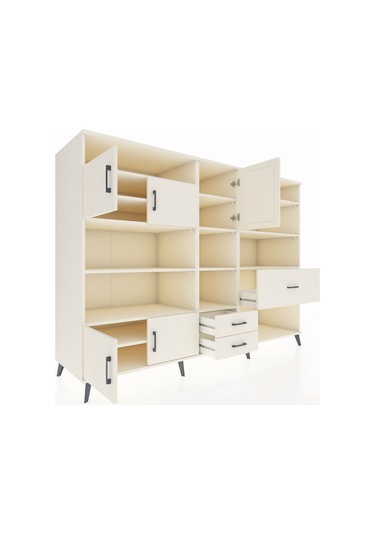 Kronos Dolap 13 Raflı 3 Çekmeceli 5 Kapaklı 220x59x163 Aytaşı-ayt Aytaşı-aytaşı