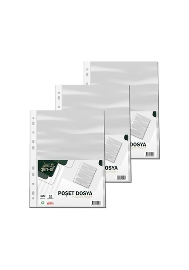 Gen-of Poşet Dosya 100 'Lü 3 Paket