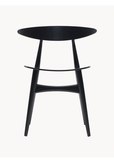 Ch33t Kayın Ahşap Sandalye - Hans J. Wegner Tasarımı, Danimarka Siyah