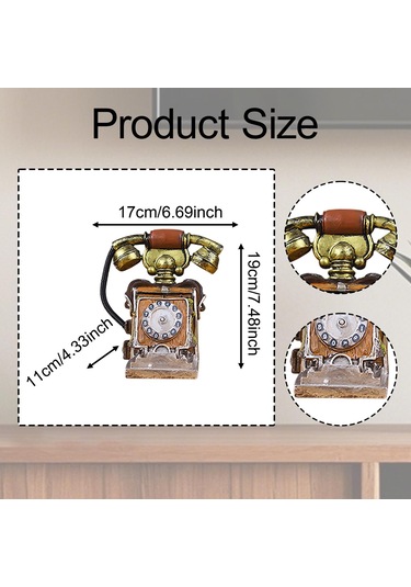 Suntek Telefon Modeli Büyük Yaratıcı Reçine Vintage Döner E01