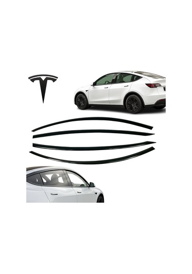Tesla Model Y 2019-2023 Uyumlu İthal Cam Rüzgarlığı 4& 39lü