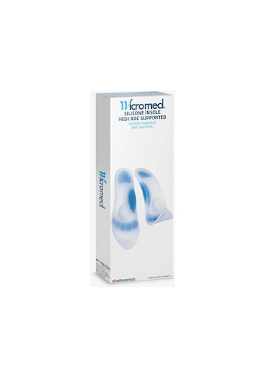 Wicromed Silikon Ortopedik Tabanlık Yüksek Ark Takviyeli No: 2 Me