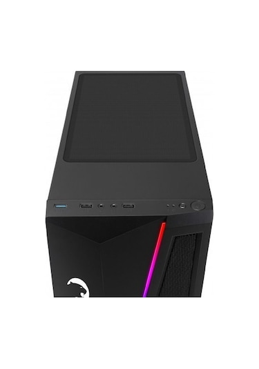 Gamepower Dark Side 1X120Mm Argb Fan Argb Led Bar Temperli Kasa