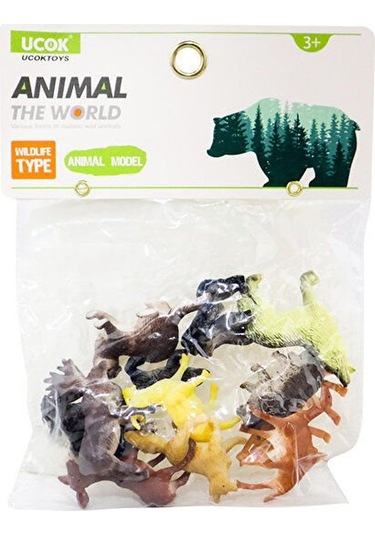 12 Parça Vahşi Hayvanlar Seti İle Evde Safari Zamanı Hayvan