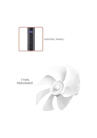 Torima SF-02 Ayaklı 16'' 60 W 3 Kademe 7 Pervaneli Kumandalı Vantilatör