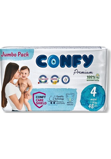 Premium 4 Numara Bebek Bezi Maxi 7 - 14 Kg 48 Adet