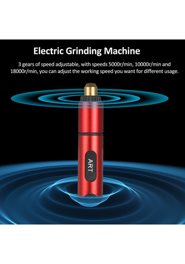 Geeroyoo Kablosuz Mini Döner Alet Seti - 3 Hızlı, Usb Şarjlı, 4 Taşlama Ucu İle Çok Amaçlı Dıy El Aleti
