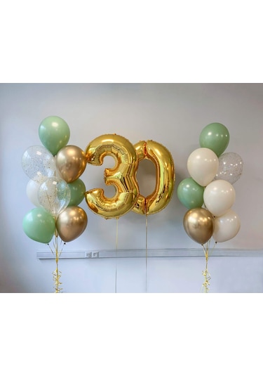 Folyo Rakam Balon Gold 100cm 40inç 0