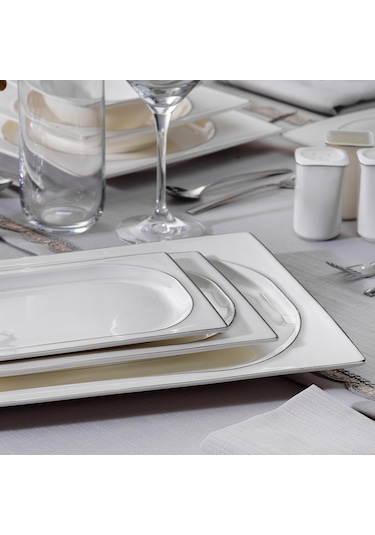 Schafer Glamor Pure Yemek Takım-60 Parça-Platin