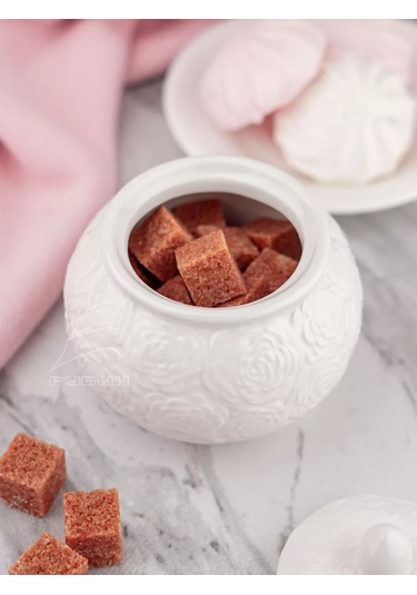 Get&joy Seramik Şekerlik Güller 300 Ml 211692842 Beyaz