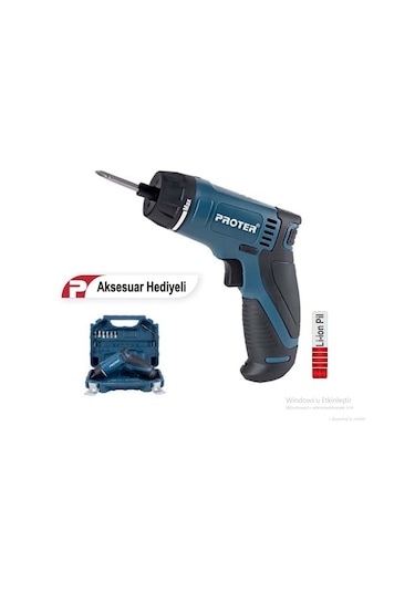 Proter PST 107 Kit Şarjlı Vidalama