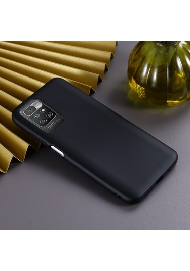 Xiaomi Redmi 10 Katı Renk Sıvı Silikon Dropproof Tam Kapsama Koruyucu Kılıf