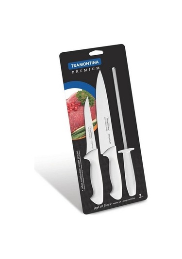 Tramontina 24499/812 3 Lü Bıçak+masat Seti Beyaz (Blisterli)
