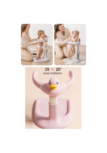 Wellgro Holdme Bebek Banyo Duş Standı Pembe