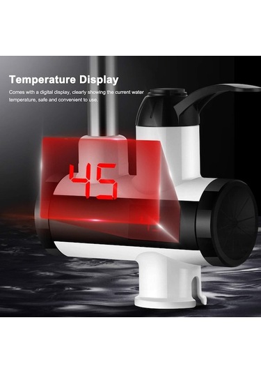 Maoyaya Qianfan 3000w Hızlı Isıtıcı Musluk, Anında Sıcak Su Kahverengi