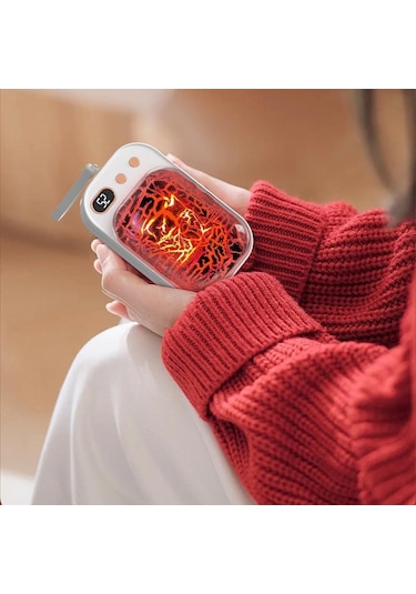 Hx-868a Taşınabilir Kış Elektrikli El Isıtıcı Dijital Ekran 4000mah Güç Bankası