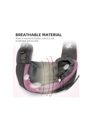 Samdoo Küçük Evcil Hayvanlar İçin透气klı Askılı Taşıma Çantası - Pembe S 3 Kg'a Kadar , Kolluklu, Ayarlanabilir Kemer, Güvenli Kilit Ve Çekmecik Tasarımı