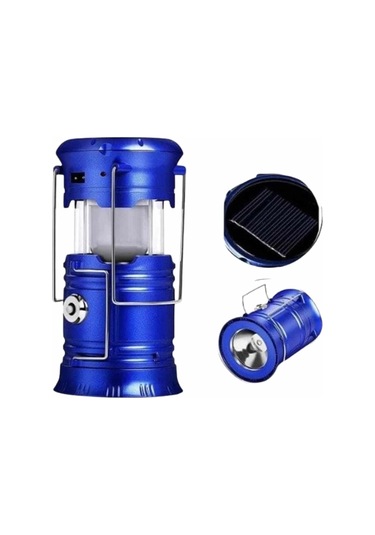 Bfs Büyük Boy Güneş Enerjili Kamp Feneri Işıldak Lamba Usb Şarjlı Çok Renkli