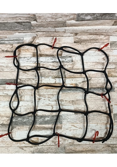 Kask Filesi 40x40 Kırmızı Tokalı