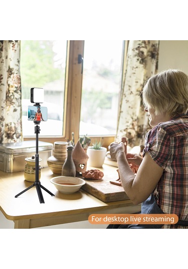 Andoer W64 Rgb Video Konferans Cep Rgb Led Video Işık Kiti Siyah Siyah