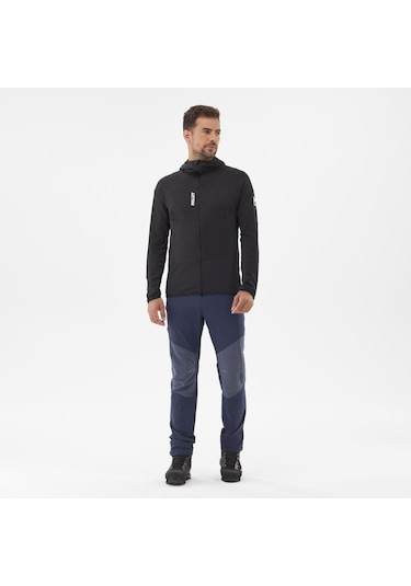 Millet Fusıon Grıd H Erkek Kapşonlu Polar Ceket Tam Fermuarlı Mıv9024 0247 Siyah