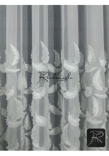 Tül Perde Brillant Marka Püsküllü Etek Geniş İşleme Bakpüs Desen Püskül2