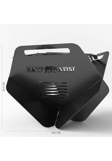 Kamp Ayısı Campytri Grill Çantalı Katlanabilir Bushcraft Mangal