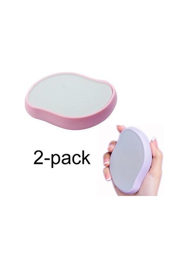 2'li Paket Pembe/mor Ağrısız Fiziksel Epilasyon Epilatörü Kristal Tüy Silgisi