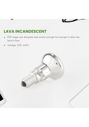 Lav Lambası E14 R39 30w Spot Işığı Yansıtıcı Spot Işık Ampulleri 3 Adet