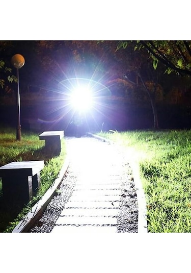 Güneş Enerjili Usb Şarjlı Bisiklet Lambası Solar Fener Ön Far Işık Aydınlatma Kornalı Kırmızı