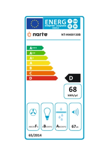 Narte NT-HI400130B Ankastre Ada Davlumbaz