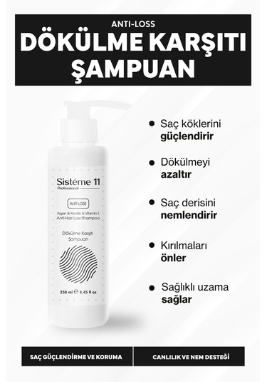 Sisteme 11 Dökülme Karşıtı Şampuan 250 Ml Dökülen