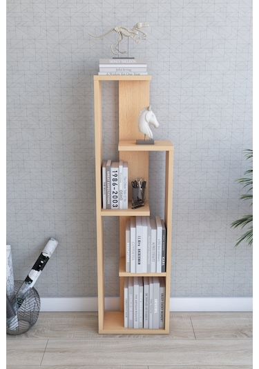Zile 4 Raflı Kitaplık, Kayın 44x157x25 Cm Nocolor-0b4ce28c