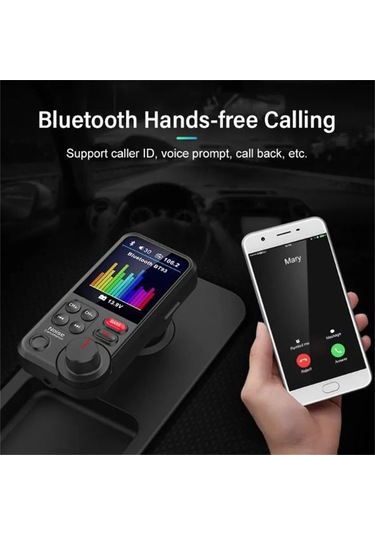 Symbee Bt93 Araç Bluetooth Fm Vericisi Mp3 Çalar Usb Disk Kayıpsız Hıfı Yüksek Bas Ekolayzır Müzik Çalar