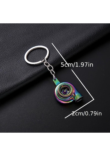 Oto Araba Anahtarlık Turbo Metal Bukalemun Renk Sessiz