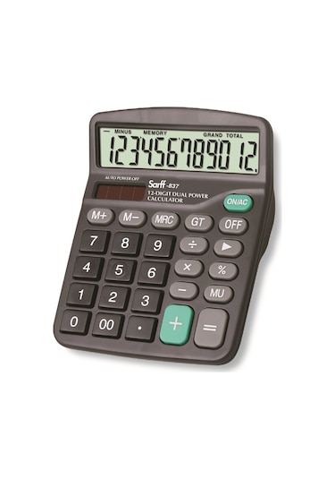 Sarff 837 12 Haneli Hesap Makinesi