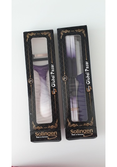 Solingen 6 Ebruli Mor Meyve Bıçağı. Soyacak ve Doğrama Bıçak Set