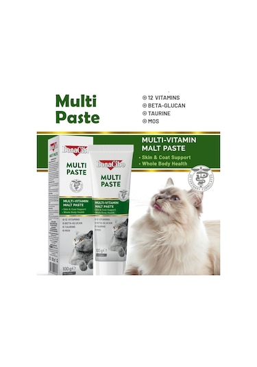 2'li Kedi Bakım Seti: Malt Paste Tüy Yumağı Macunu Ve Multi Paste Multivitamin 2 X 100g