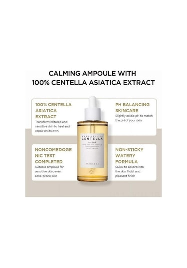 Qingmipy Skın1004 Madagascar Kentella Asiatica 100ml Ampul - Doğal İçerikli Cilt Bariyeri Güçlendirici, Nem Ve Yağ Dengeleyici