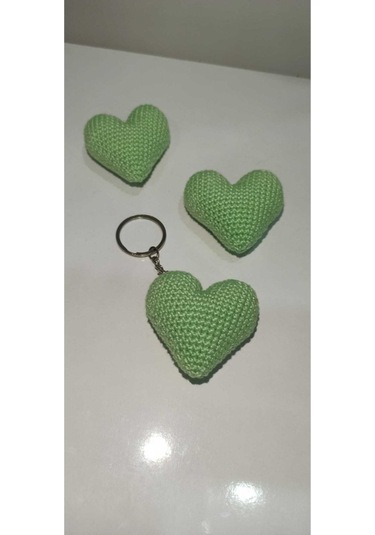 Amigurumi Hediyelik Dağıtmalık Düğün Kına Nikah Toptan Örgü Kalp