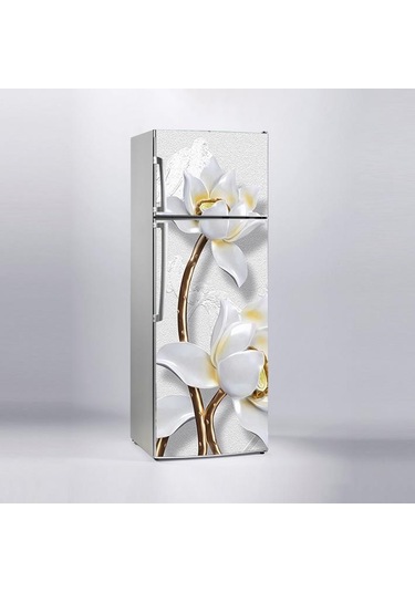 Buzdolabı Sticker Kaplama Dolap Kaplama Etiketi 3d Çiçek Dekor