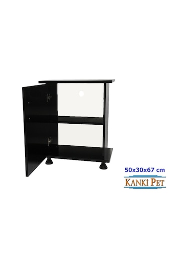 Kanki Pet İthal Akvaryum Mdf Siyah Sehpa 50 x 30 x 67 CM