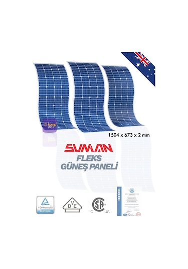 Sunman 175 Wp Flex Solar Panel - Esnek Güneş Enerji Paneli