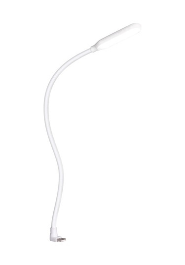 Yifomall Usb Çevresel Şeffaf Hortumlu 3 Renkli Dokunmatik Işık Regülatörlü Göz Koruyucu Gece Lambası - Beyaz Beyaz