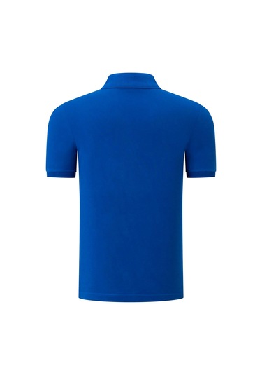 T8561 Dewberry Erkek Tshırt-düz Saks Düz Saks