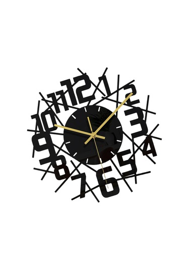 1/2 Modern Duvar Saati Ev Hediyesi Akrilik Oturma Odası Sanatı Siyah Tip B 1 Set Diğer