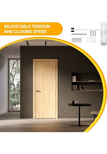 Ulzyvf Yaylı Tipi Otomatik Kapı Kapı Kapatıcı Hizmet Beyaz Ayarlanabilir Ağır Qu