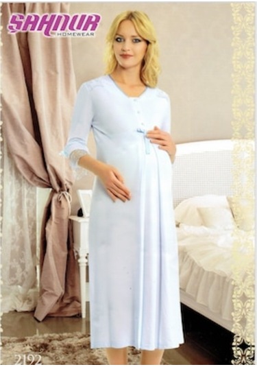 Şahnur 2192 Hamile Lohusa Bayan Gecelik (554028605)