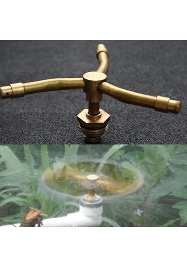 Trendooze 1/2 Bakır 360 Otomatik Dönen Çim Yağmurlama Başlığı - Bahçe Ve Tarım İçin Diğer